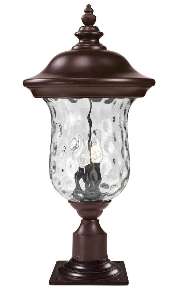 Armstrong Outdoor Post Mount Light in Bronze Finish