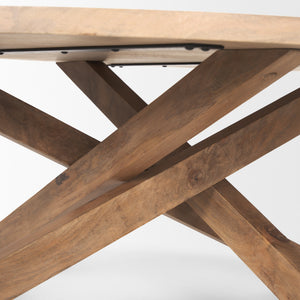 Solana Light Brown Wood Coffee Table
