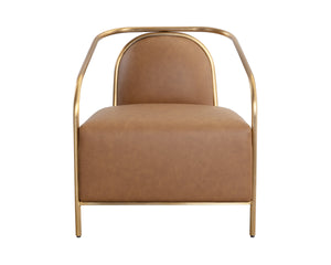 CICERO LOUNGE CHAIR - MILLIKEN COGNAC