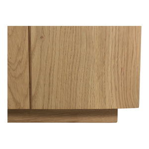 Plank Media Cabinet in Natural Oak