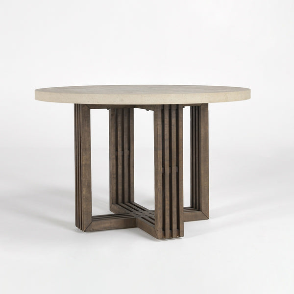 Aspen 47" Reclaimed Pine Dining Table - Distressed Brown