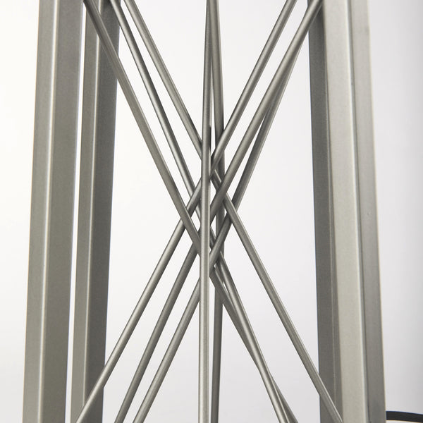 Raen (28.5"H) Gray Metal Octagonal Base w/Beige Shade Table Lamp
