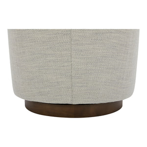 Moe's Oscy Swivel Chair in Splashed White