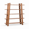 Pomona Solid Wood Bookshelf in Golden Wheat Finish