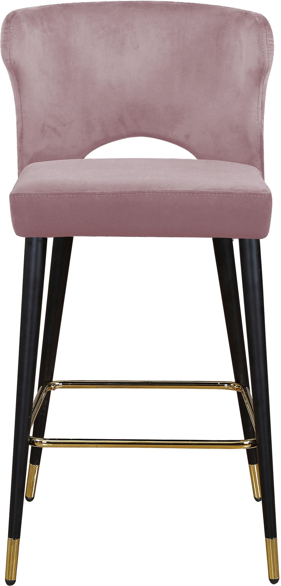 Allan Stool In Pink Velvet