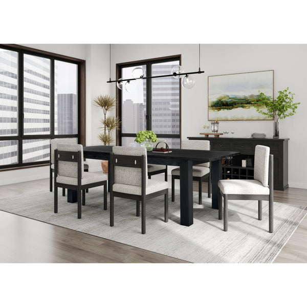 Bedford KD Butterfly Dining Table w/ 20" Ext., Brushed Black 