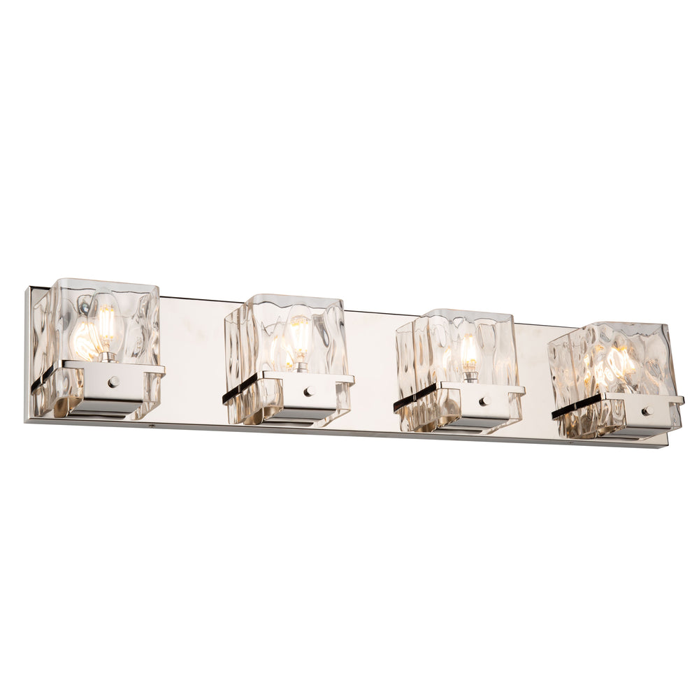 Wiltshire 4 Light Wall Light in Polished Nickel