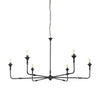 Gabriel Large Matte Black Chandelier