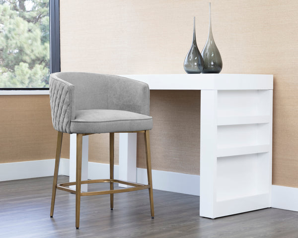 CORNELLA COUNTER STOOL - POLO CLUB STONE