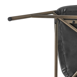 Kaiden KD Faux Leather Counter Stool, Cano Black 