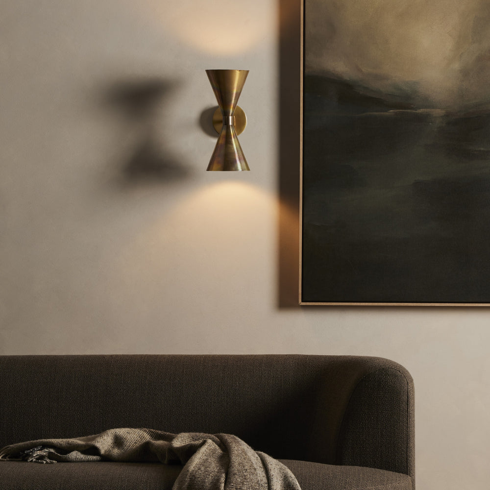 Clement Sconce In Burnt Brass