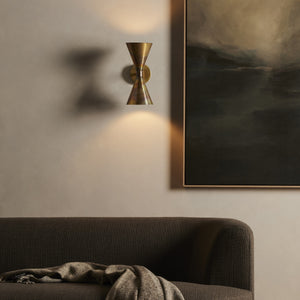 Clement Sconce In Burnt Brass