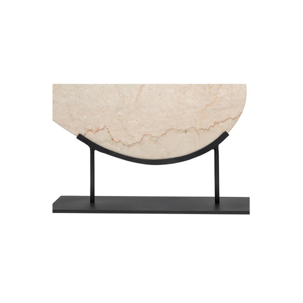 Moe's Galen Sculpture in Botticino Beige Marble