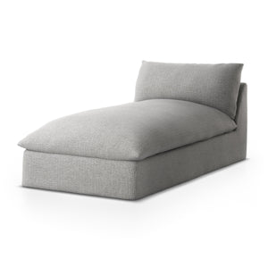 Grant Outdoor Chaise Piece In Faye Ash