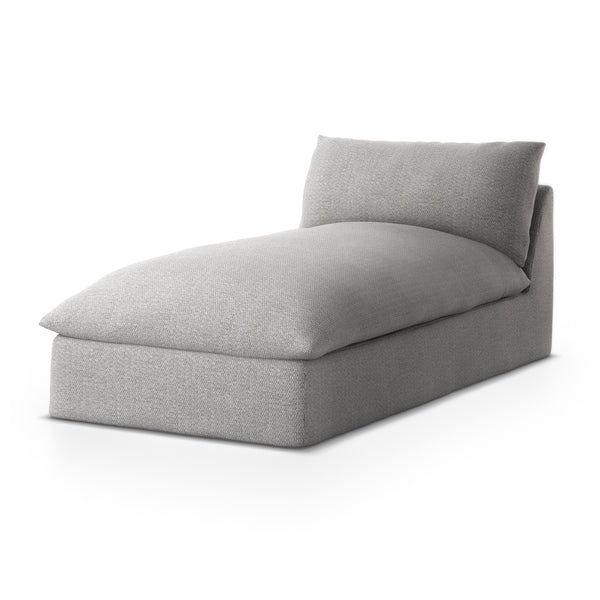Grant Outdoor Chaise Piece In Faye Ash