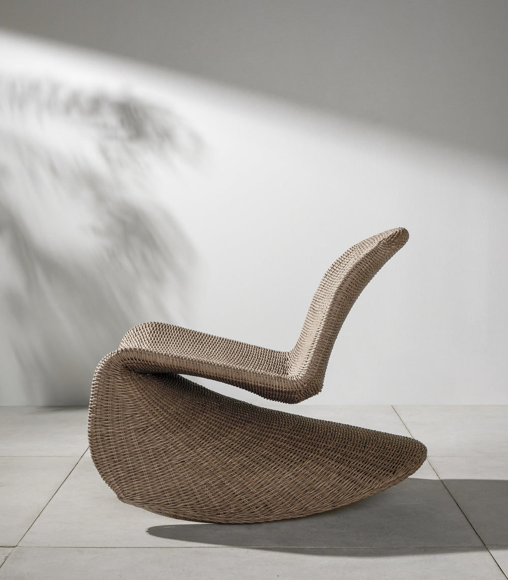 Portia Outdoor Rocking Chair In Natural