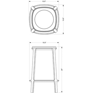 Alfie Marble Stool