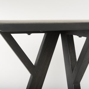 Jennings 54.0L x 16.0W x 29.5H Dark Brown Wood Console Table