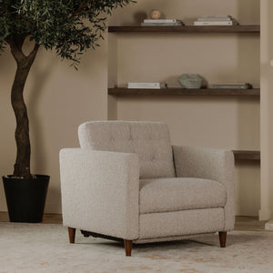Moe's Bridgers Power Recliner Chair in Warm Grey