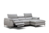 Tate Premium Leather Sectional in Right Hand Facing Chaise