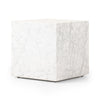 Hunter End Table - White Carrara Marble