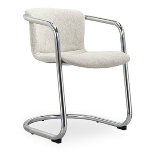 Freeman Chrome Frame Dining Chair Set of Two