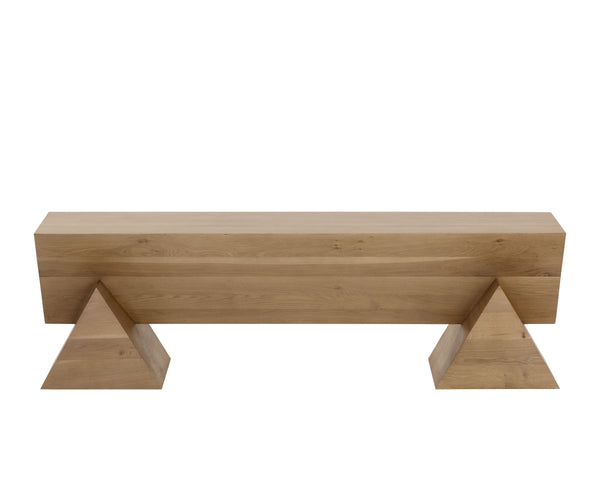 GREGOR BENCH - RUSTIC OAK