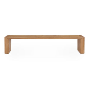 Post Large Dining Bench in Natural Oak