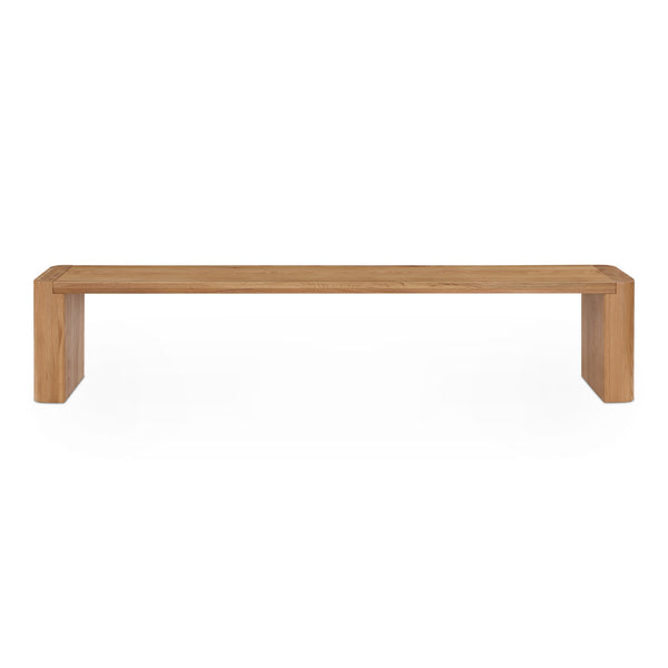 Post Large Dining Bench in Natural Oak