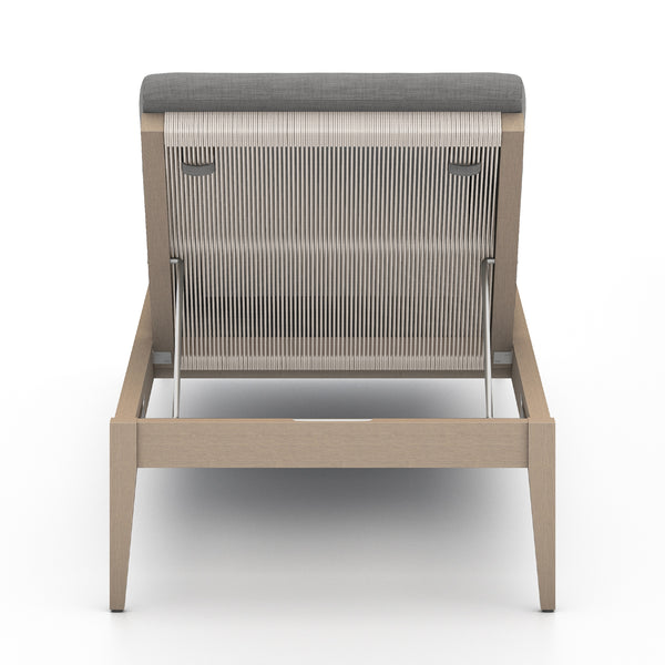 Sherwood Outdoor Chaise Lounge In Brown/Charcoal