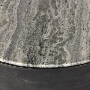 Corbett End Table In River Grey Marble