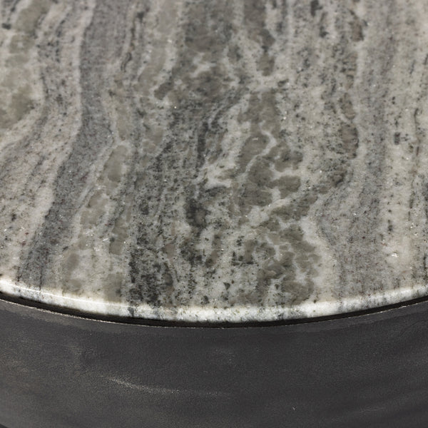 Corbett End Table In River Grey Marble
