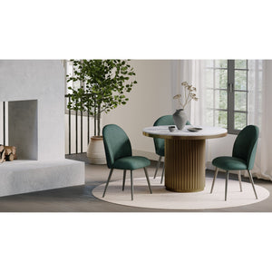 Moe's Tower Dining Table White Marble