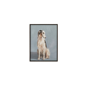 Moe's Blue Framed Dog Portrait