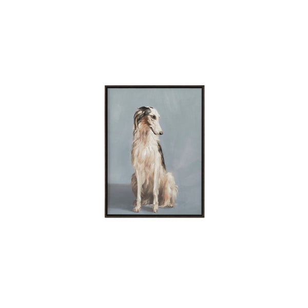 Moe's Blue Framed Dog Portrait
