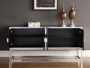 Grace Sideboard/Buffet In Mirrored/Chrome Base