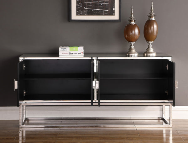 Grace Sideboard/Buffet In Mirrored/Chrome Base