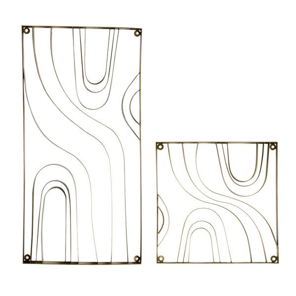 Metal Wood Grain Panel
