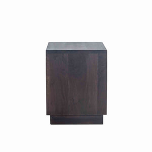 San Marino 24-Inch Acacia Wood Live Edge Night Chest in Raw Walnut Finish