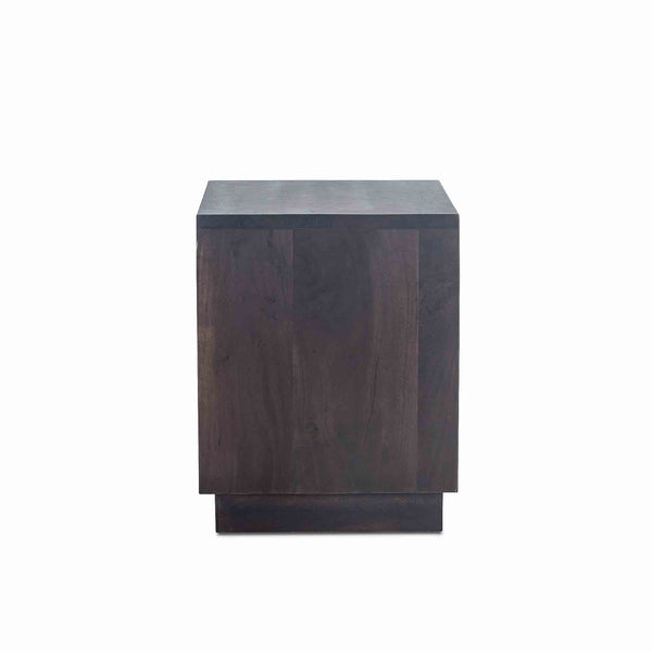 San Marino 24-Inch Acacia Wood Live Edge Night Chest in Raw Walnut Finish