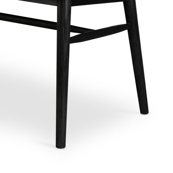 Aspen Large Bench In Black Oak