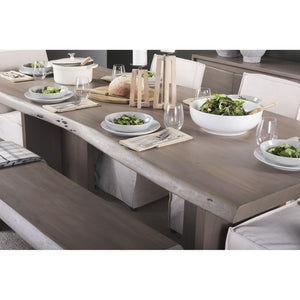Konstantin 94.0 x 40.0 x 30.0 Medium Brown Wood W/ Live Edge Rectangular Dining Table