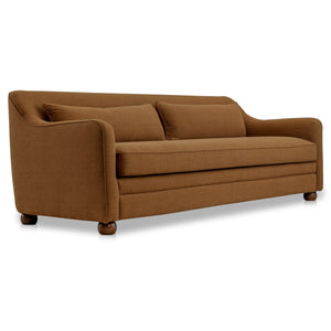 Moe's Amira Sofa with High Back in Rust