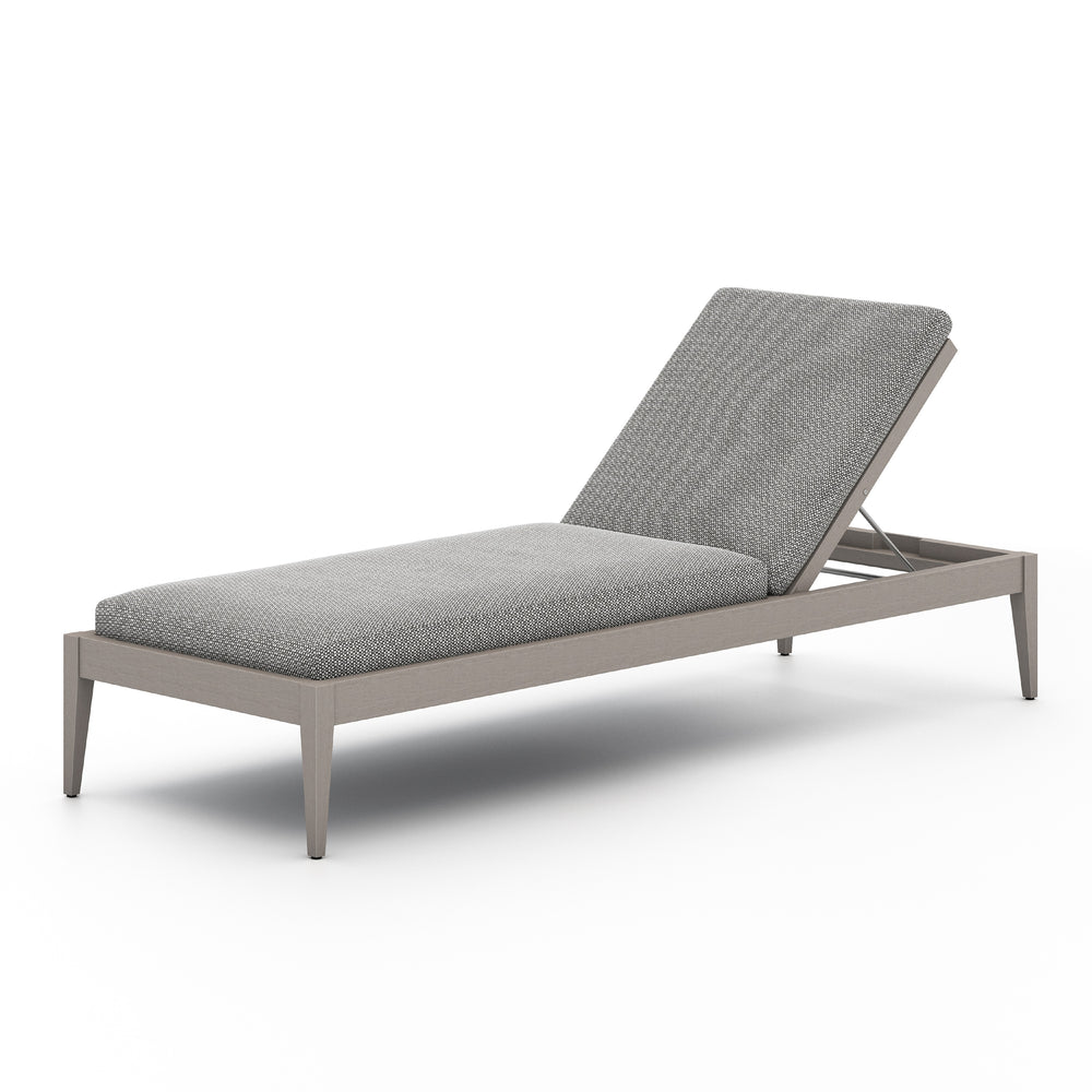 Sherwood Outdoor Chaise Lounge In Grey/Ash