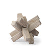 Vega II (Large) 7L x 7W Natural Wood Jack Object