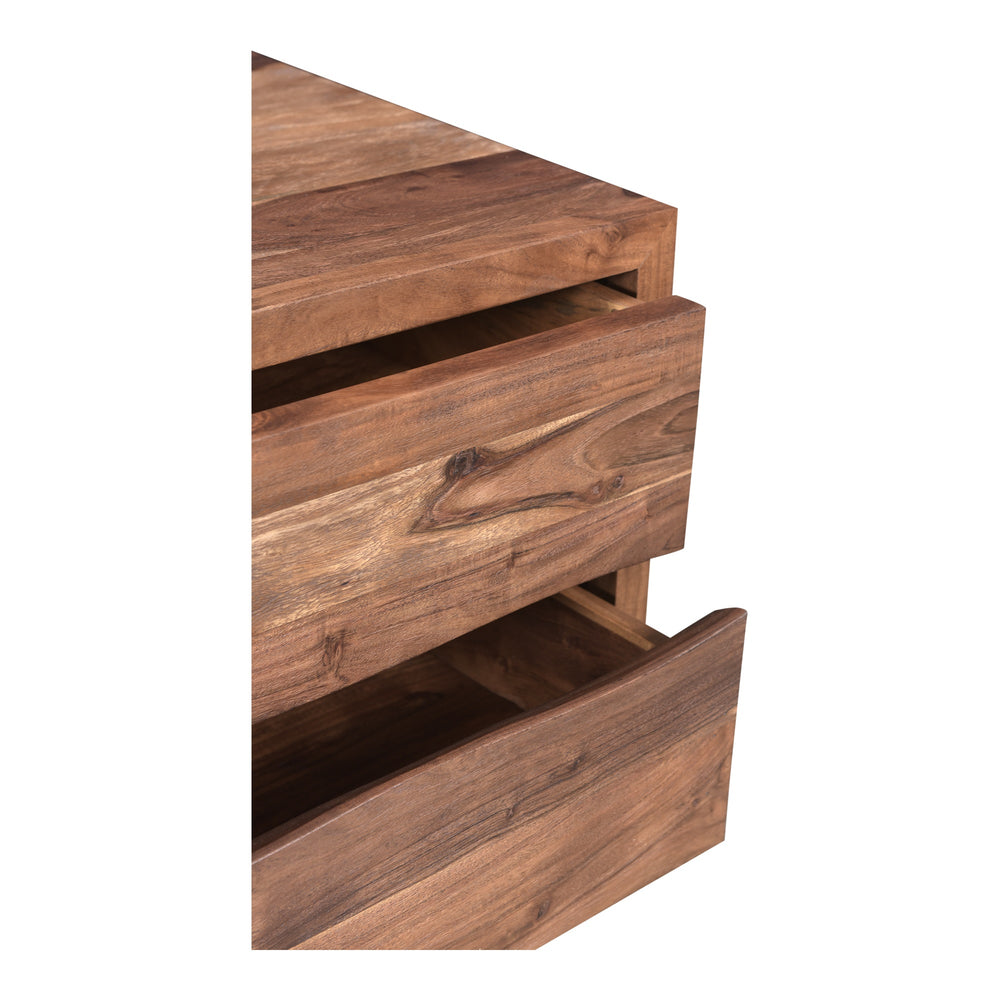 Moe's Bent Collection Nightstand - Solid Acacia