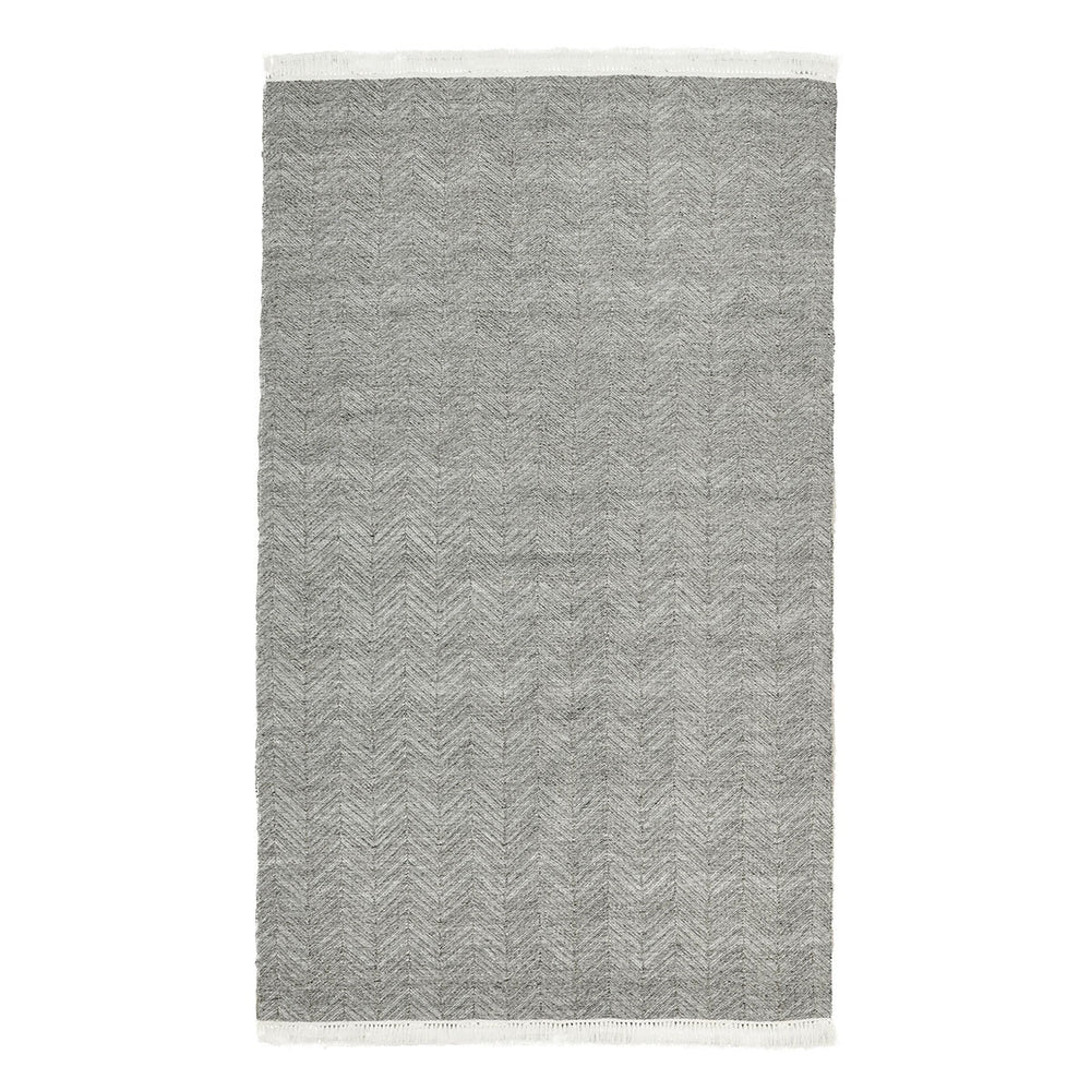 Indoor/Outdoor Augusta Rug - Stone Gray 8'x10' with Herringbone Pattern