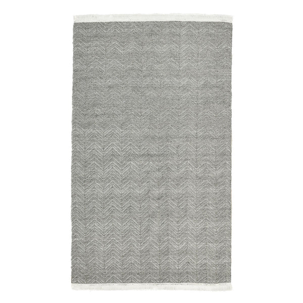 Indoor/Outdoor Augusta Rug - Stone Gray 8'x10' with Herringbone Pattern
