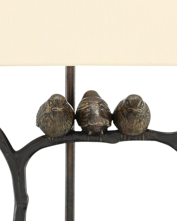 Sparrow Table Lamp In Bronze & Black