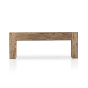 Abaso Console Table In Rustic Wormwood Oak